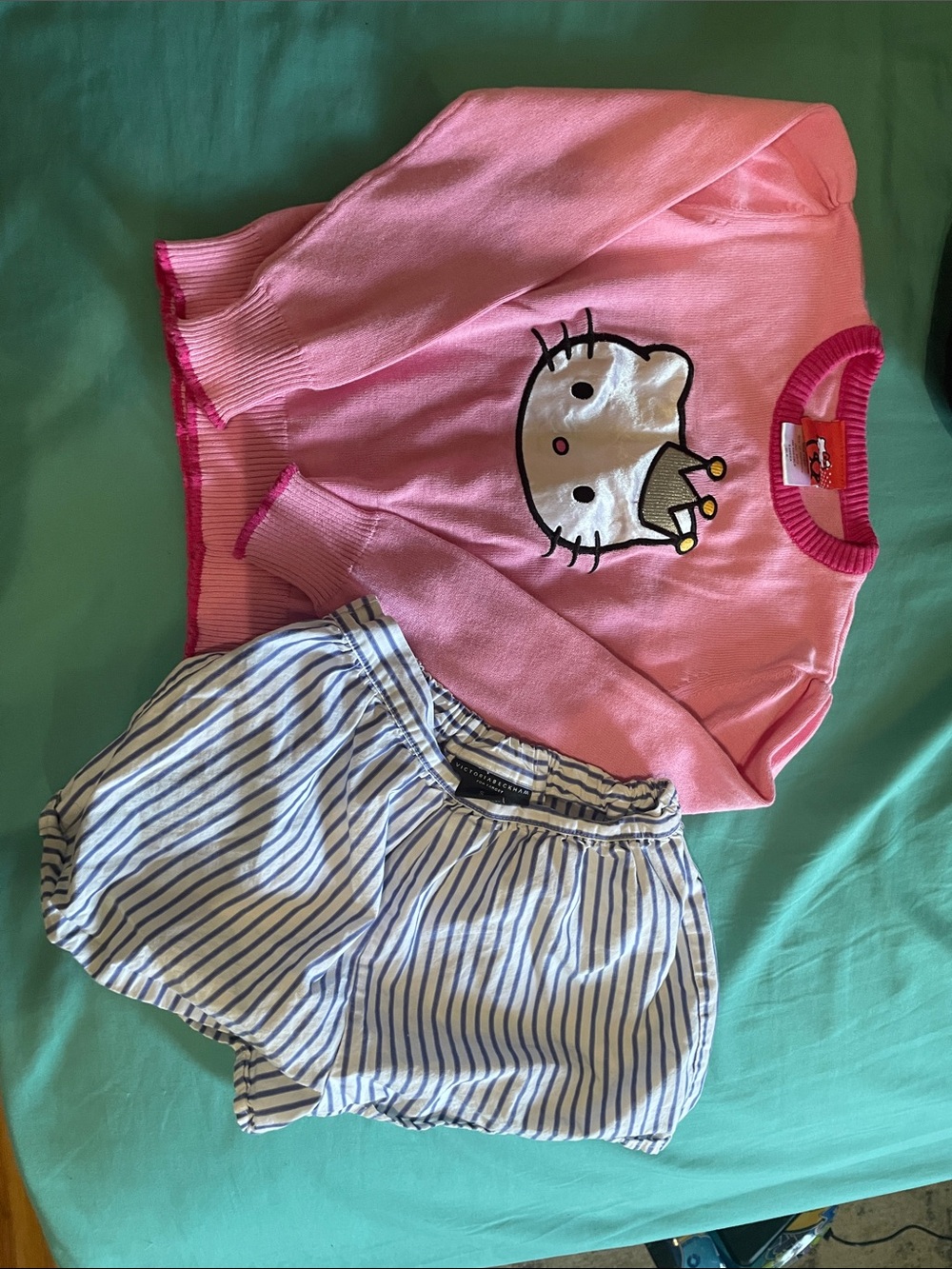 Hello Kitty Pink Pullover with Crown Motif